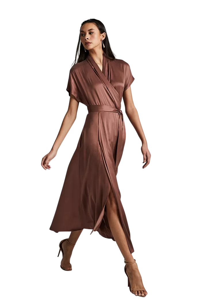 Butterfly Wrap Dress | Cupro