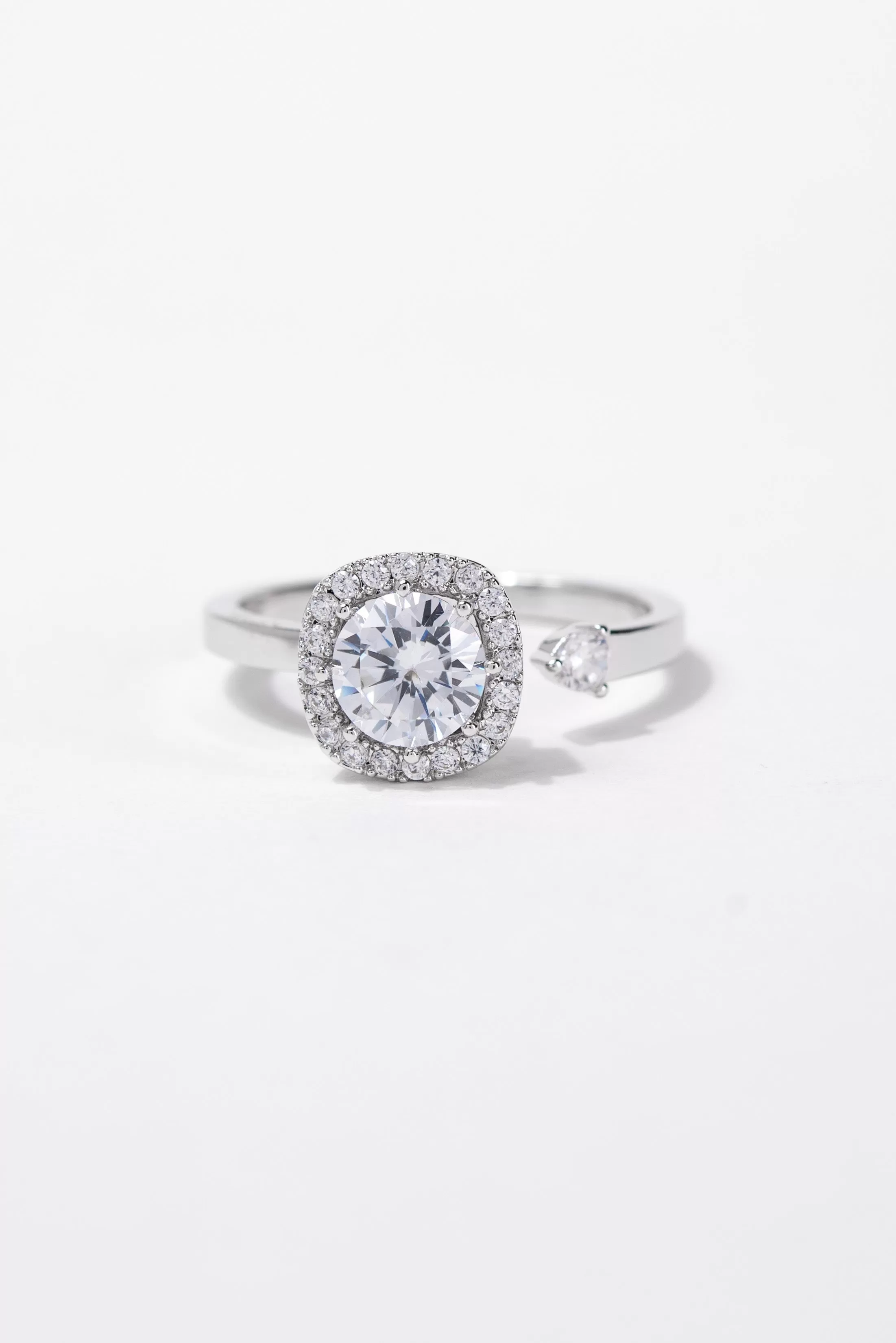 Caitlyn CZ Rhinestone Cuff Ring