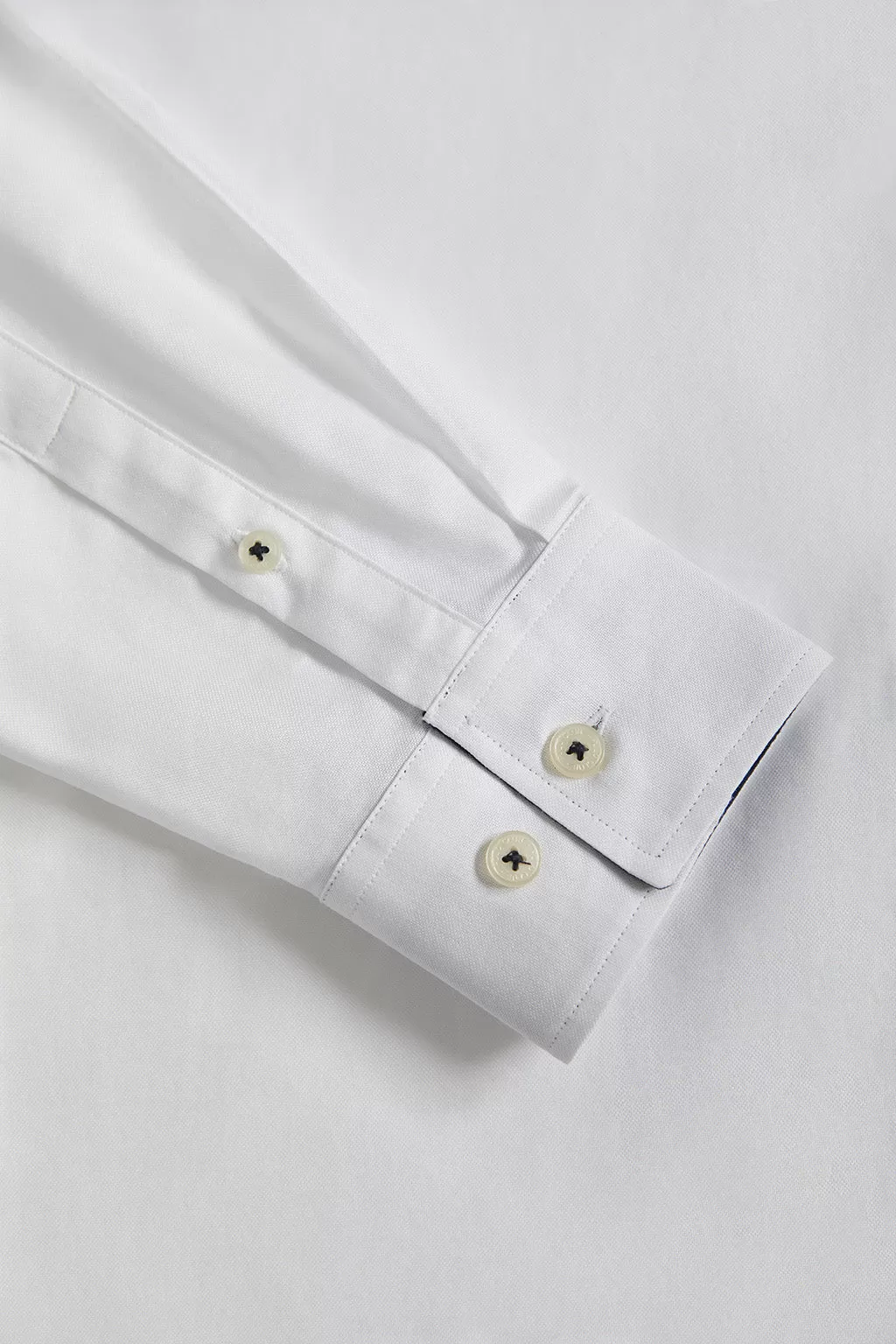 Camisa blanca Slim fit con logo Polo Club