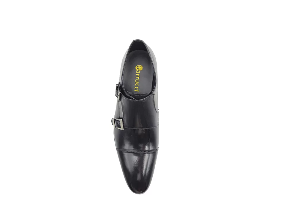 Cap Toe Double Monk Strap Shoe