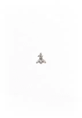 Catherine Michiels Mini Sterling Silver Diamond Bee Charm