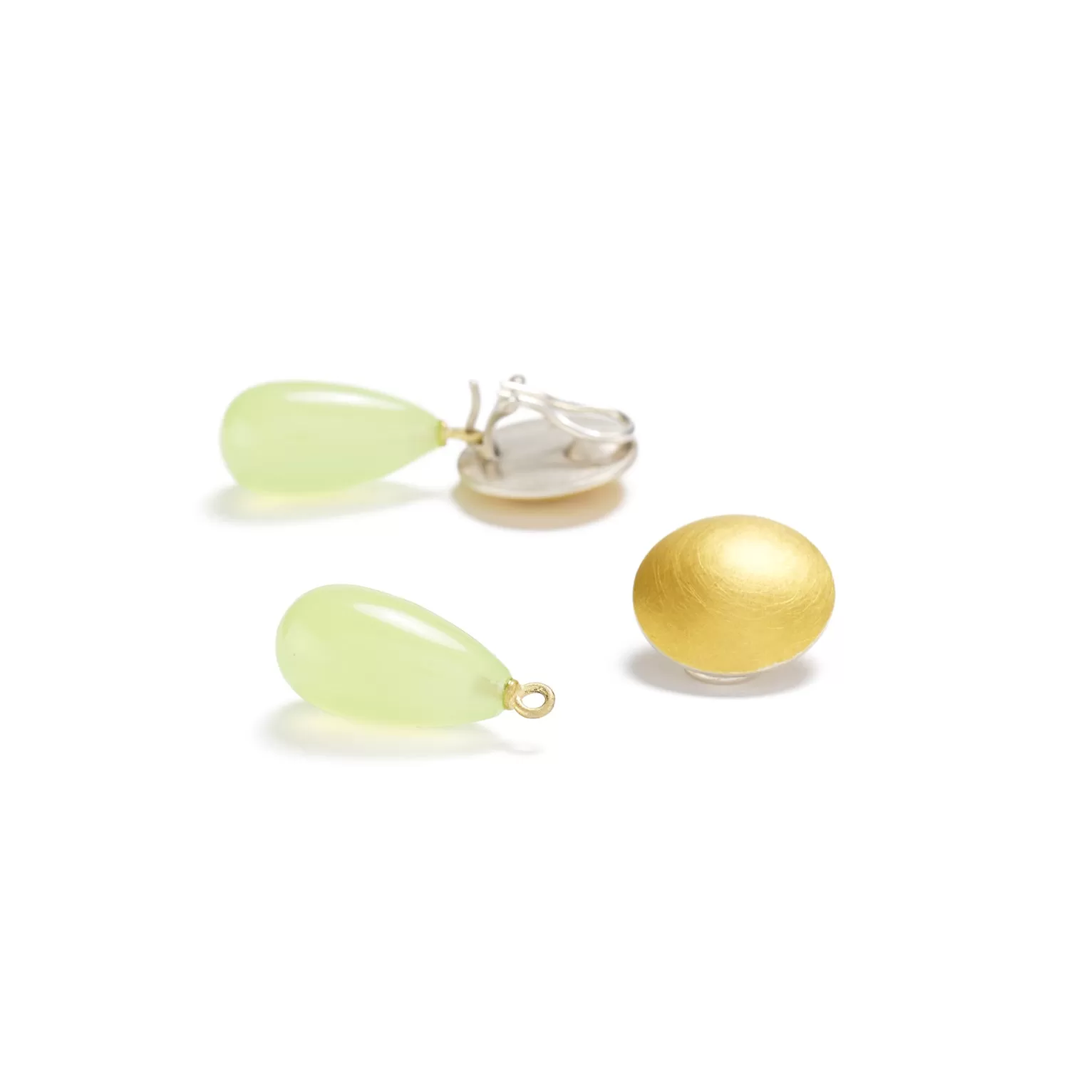 Chalcedony Drop Earring Pendants