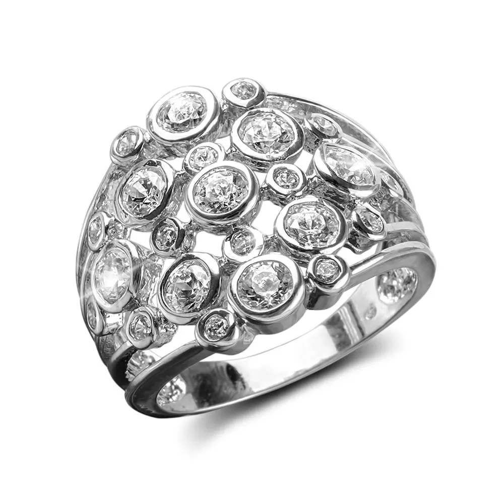 Champagne Fizz Rhodium Ring