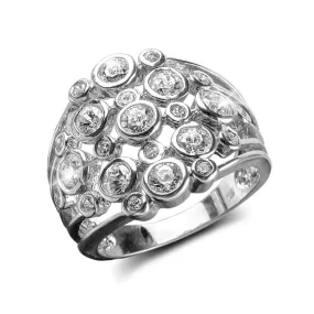 Champagne Fizz Rhodium Ring