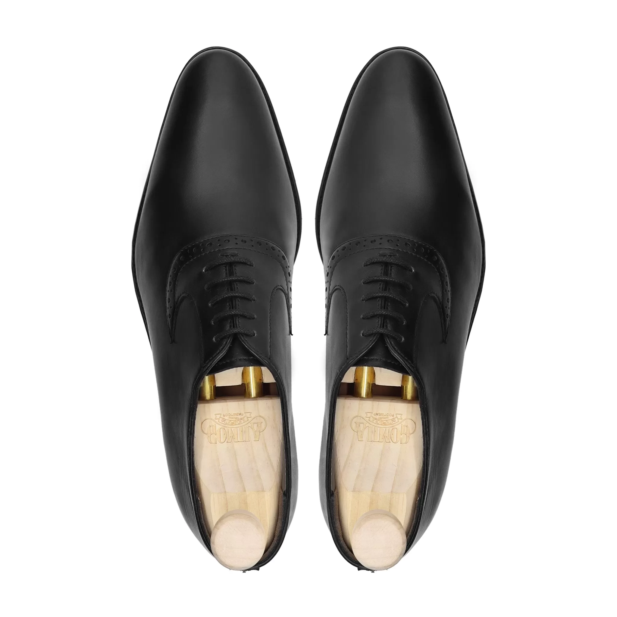 Charcoal - Men's Black Calf Leather Oxford