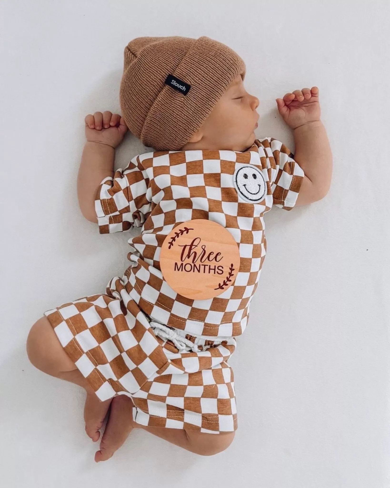 Checkered Smiley Set | Copper