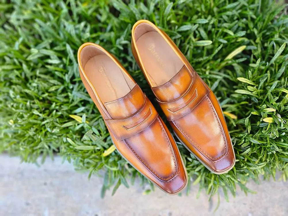 Chic Patina Burnished Penny Loafer