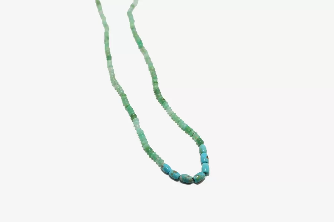 Chrysoprase   Turquoise Beaded Necklace