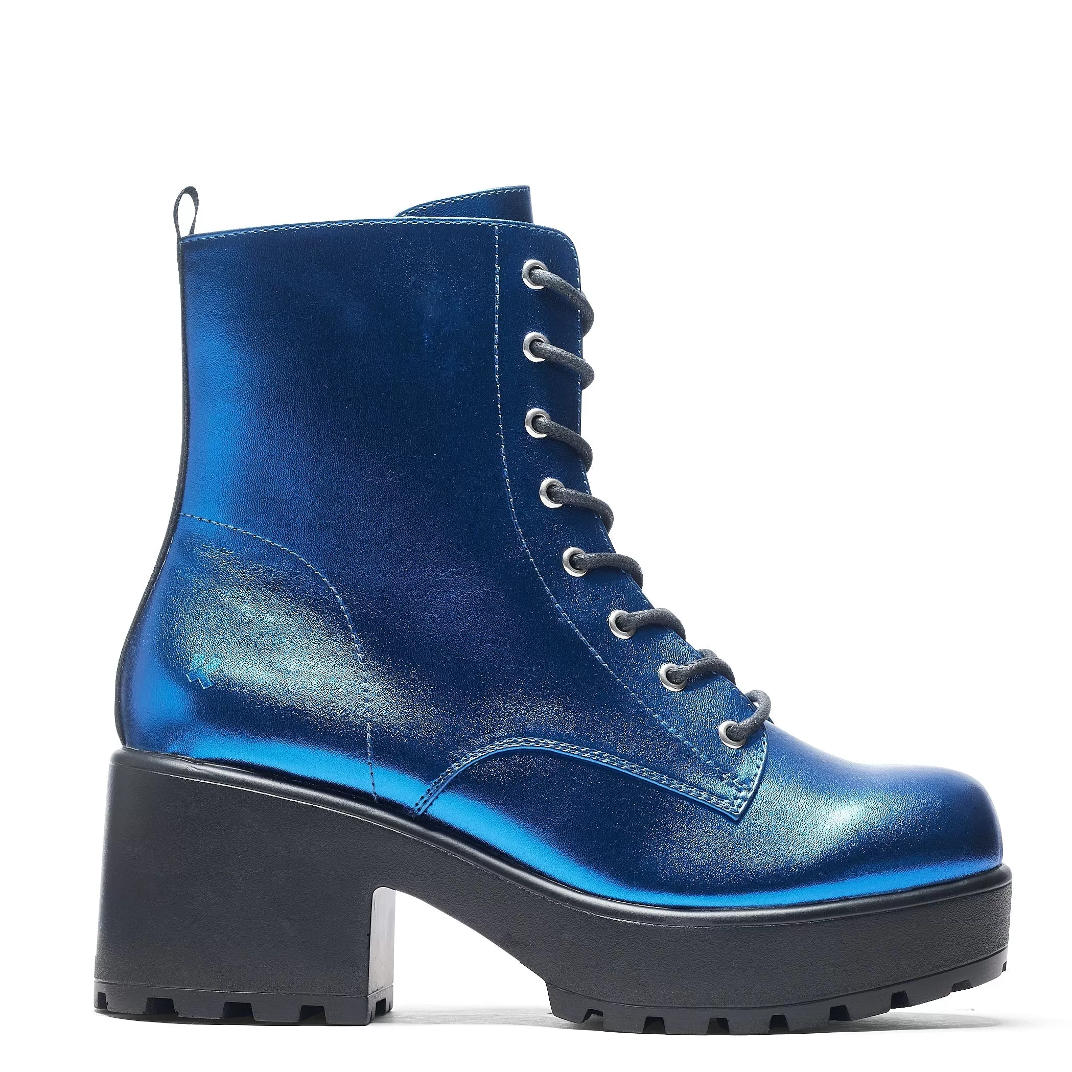 Cobalt Haze Military Platform Boots