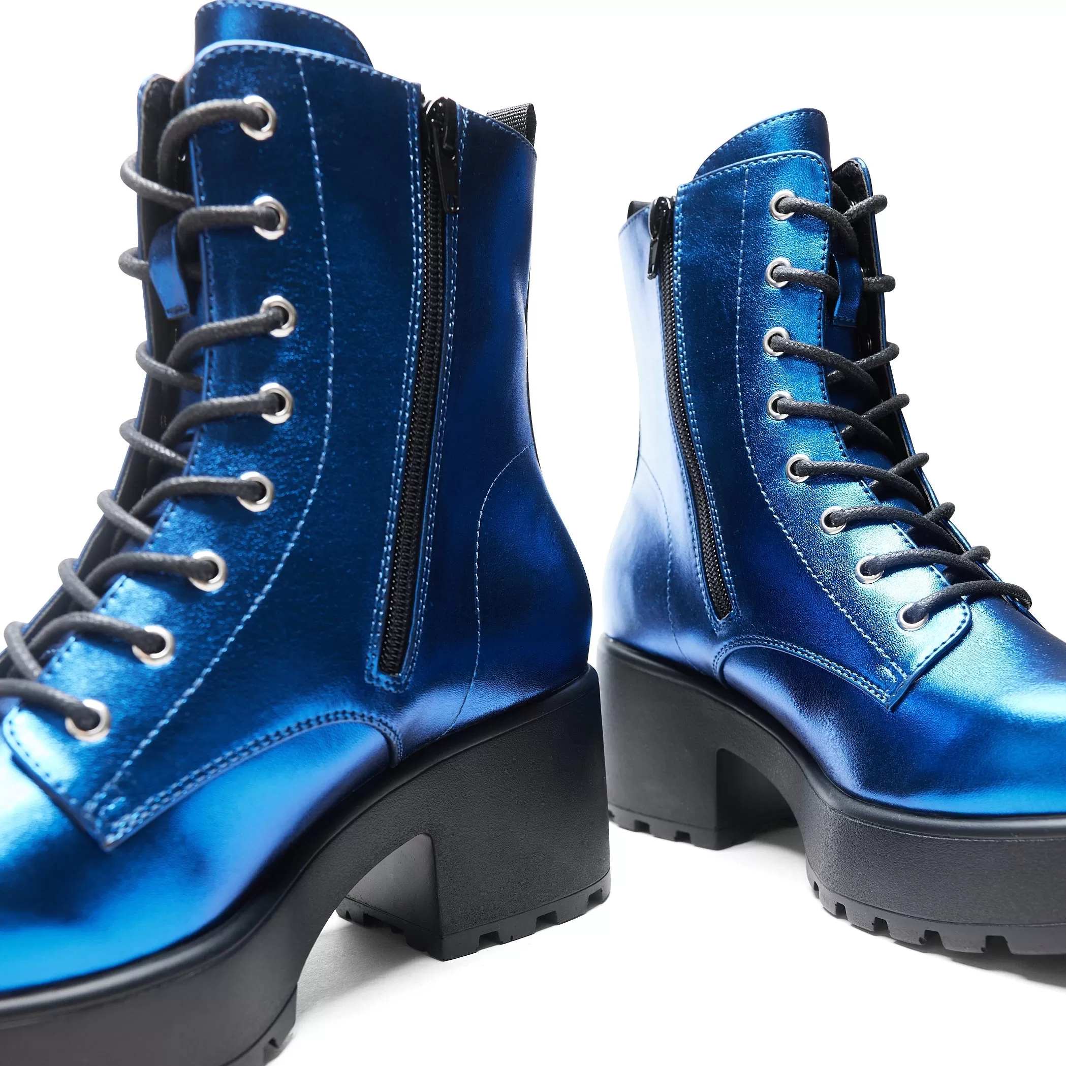 Cobalt Haze Military Platform Boots