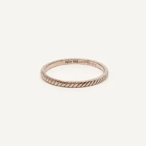 Cosmo Single Twisted Gold Plated Ring