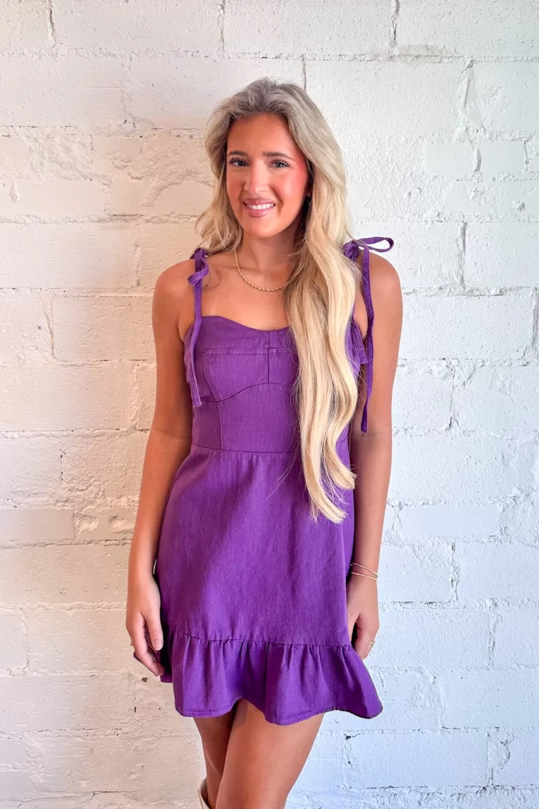 Country Darling Ruffle Hem Dress