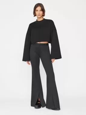 CROPPED MOCKNECK SWEATSHIRT