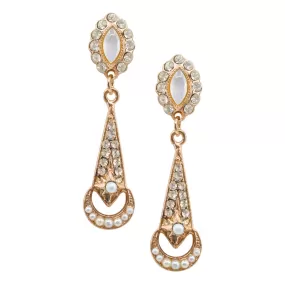 Crystal Drop Post Earrings by AMARO