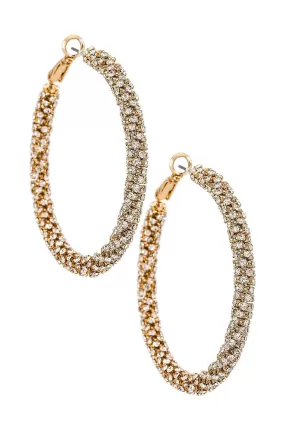 Crystal Hoop Earrings