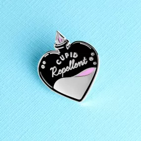 Cupid Repellent Enamel Pin