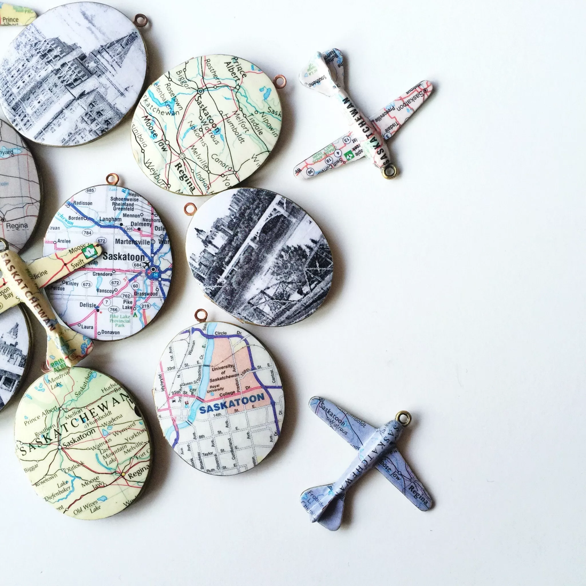 Custom Map Locket Necklaces