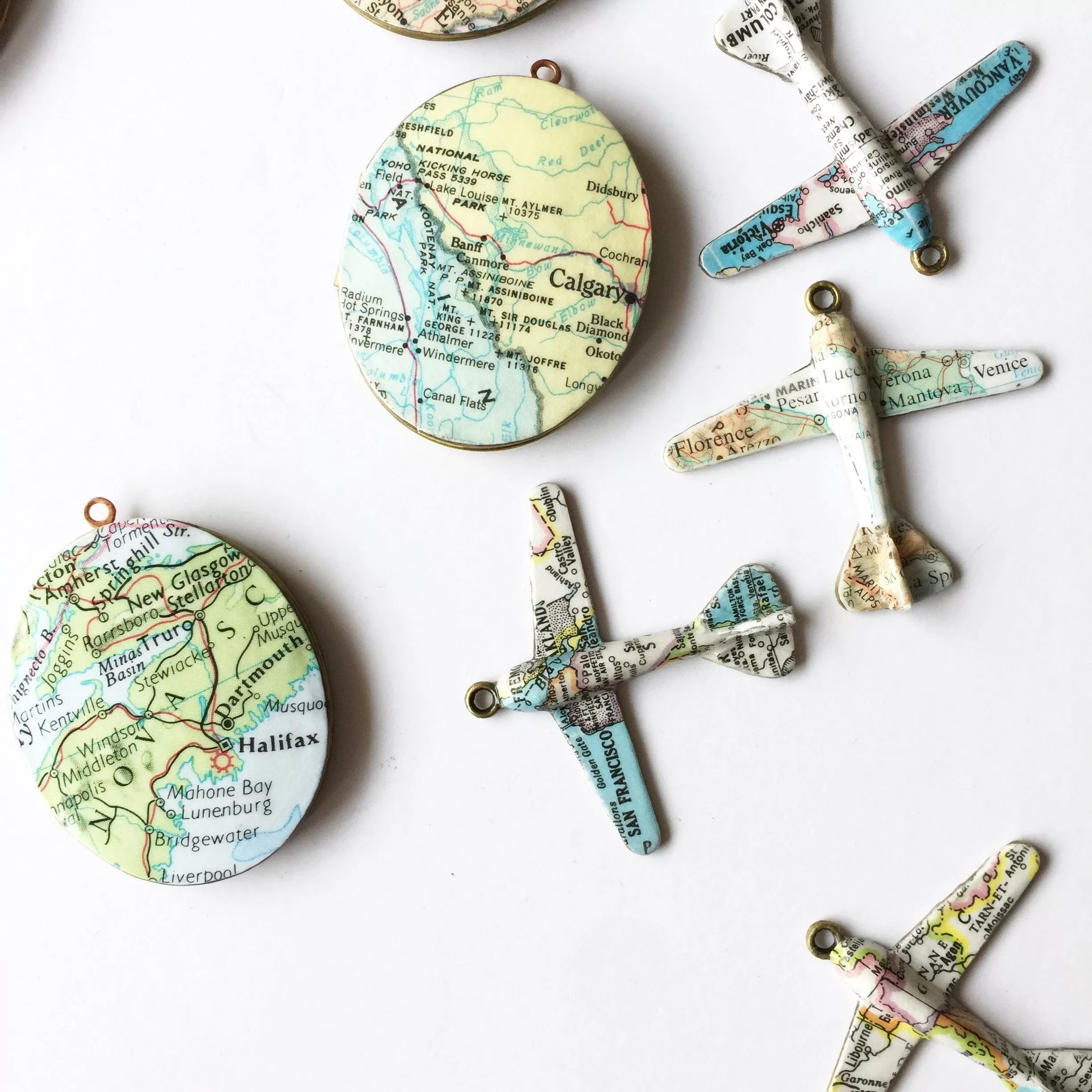 Custom Map Locket Necklaces