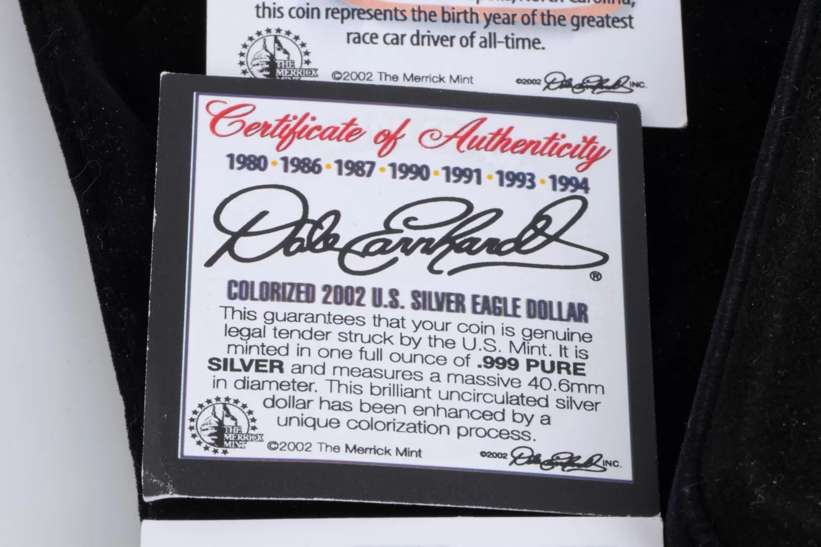 Dale Ernhart 999 Silver Coin Set (79.00g.)