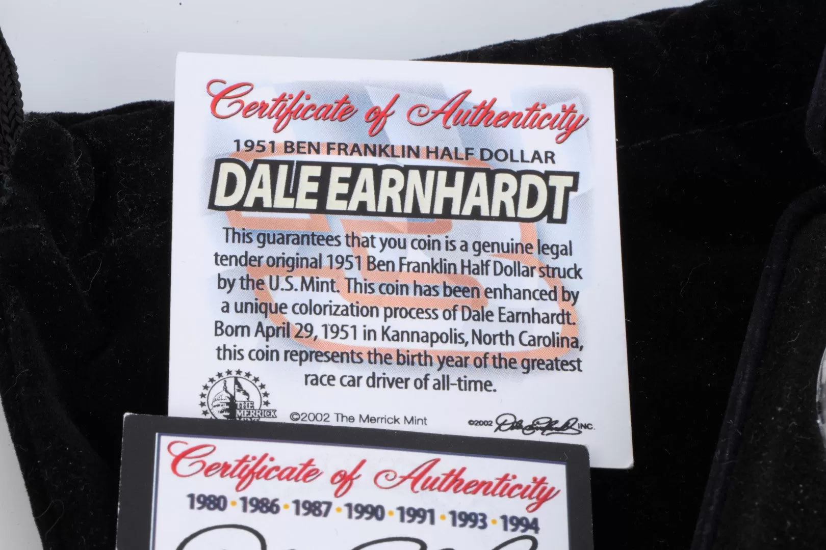 Dale Ernhart 999 Silver Coin Set (79.00g.)