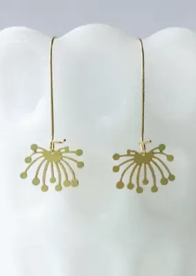 Dandelion Fluff Charm Dangle Earrings