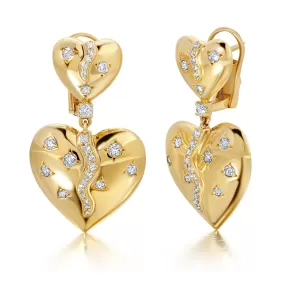 Diamond Coracao Earrings