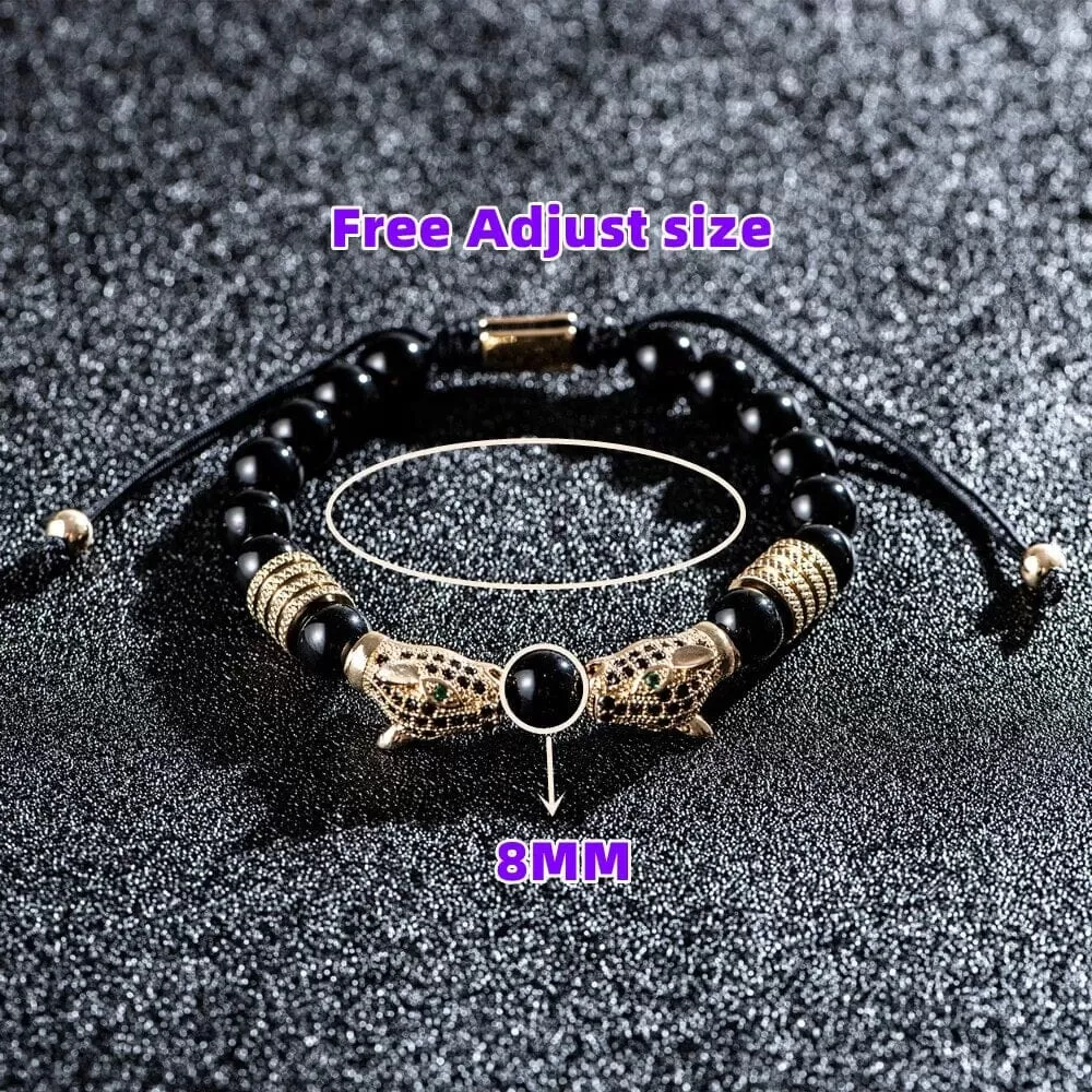 Double Leopard Head Bracelets