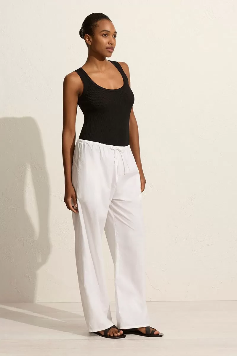 DRAWCORD PANT-WHITE