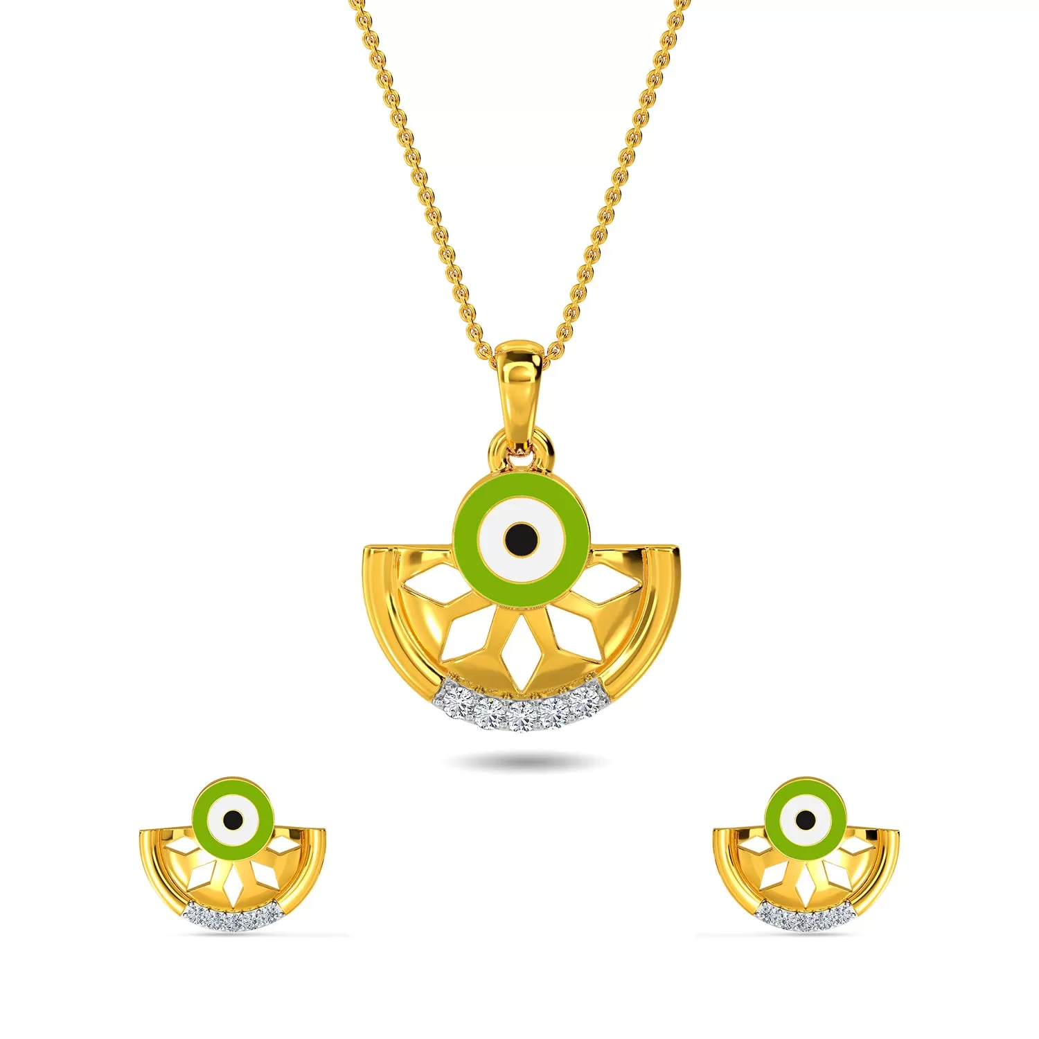 Elvan Evil Eye Pendant Set