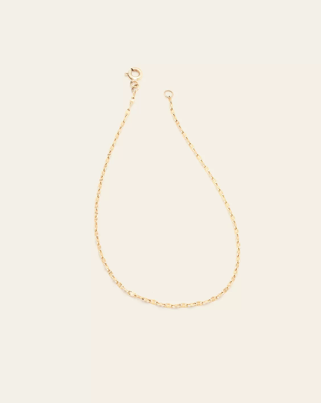 Fancy Chain Anklet - 10k Solid Gold