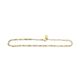 Figaro Chain Anklet - 14K Gold