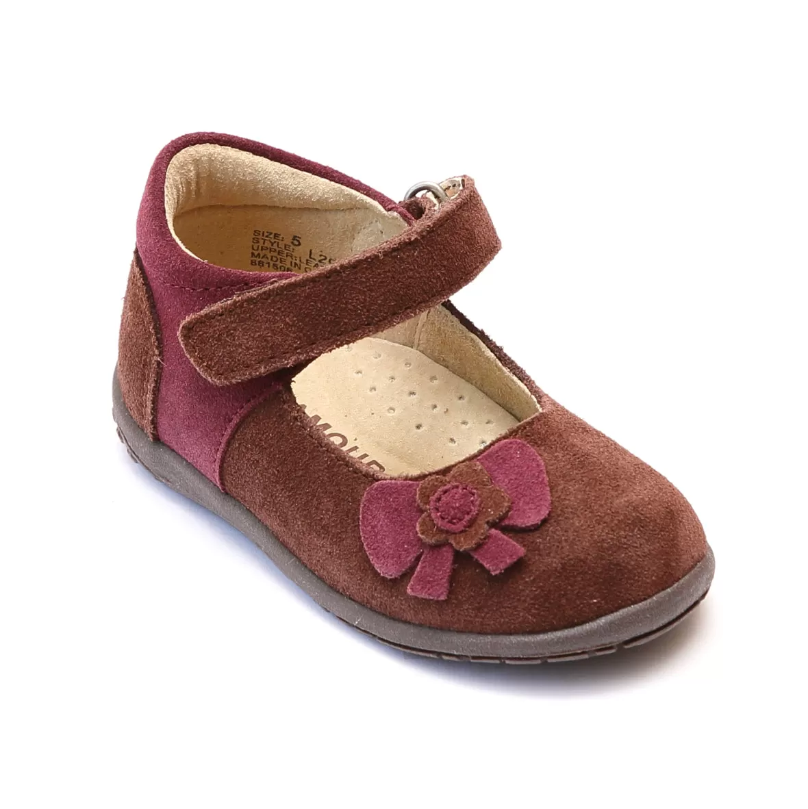 FINAL SALE - L'Amour Girls Nubuck Fashion Mary Jane