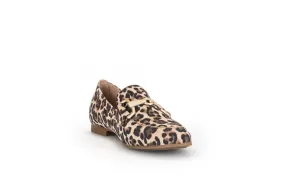 Gabor Leopard Print Suede Loafer 21132