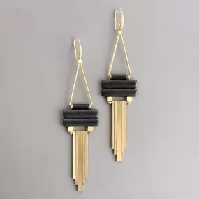 Geometric Brass Earrings