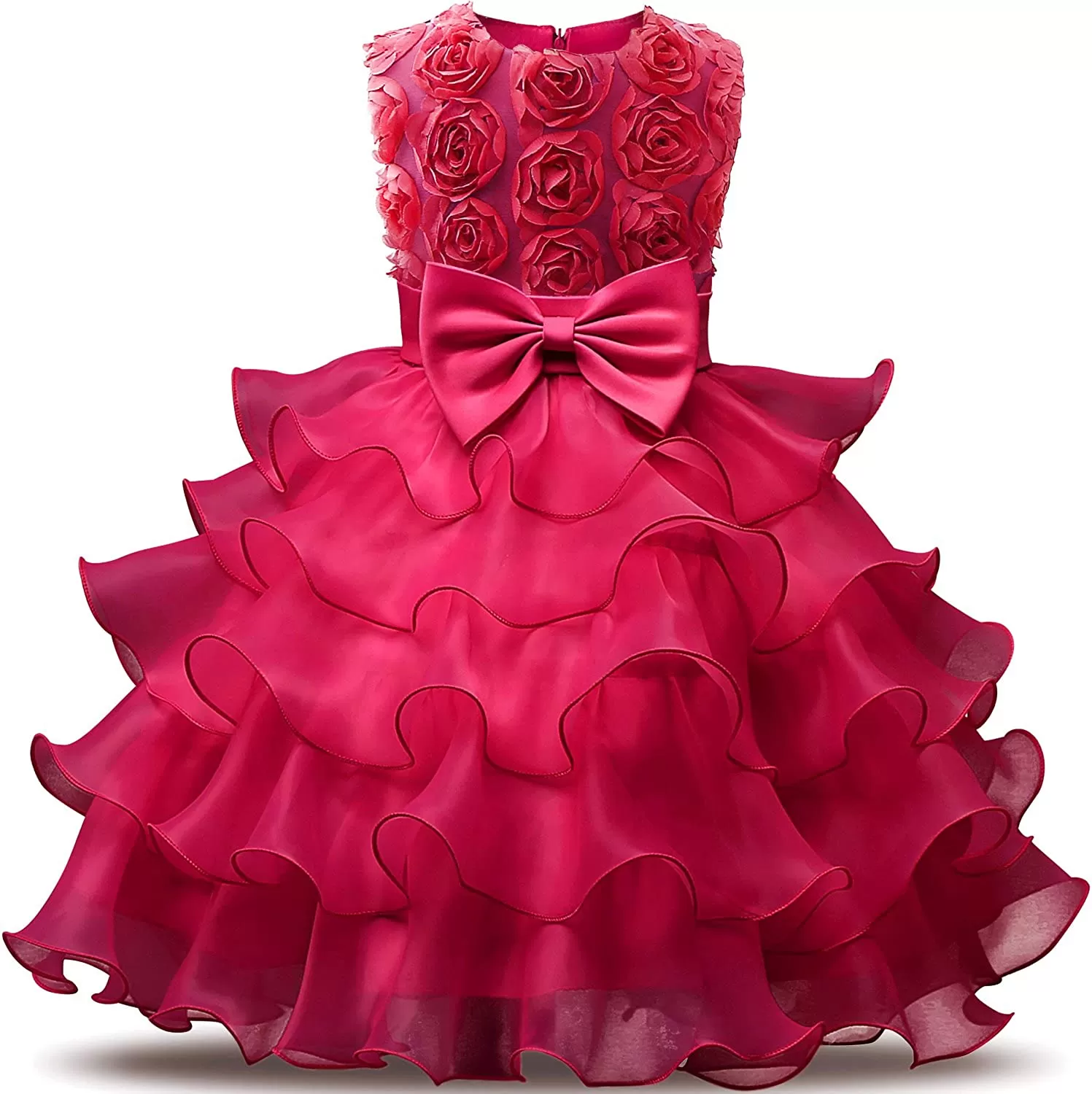 Girl Dress Kids Ruffles Lace Party Wedding Dresses