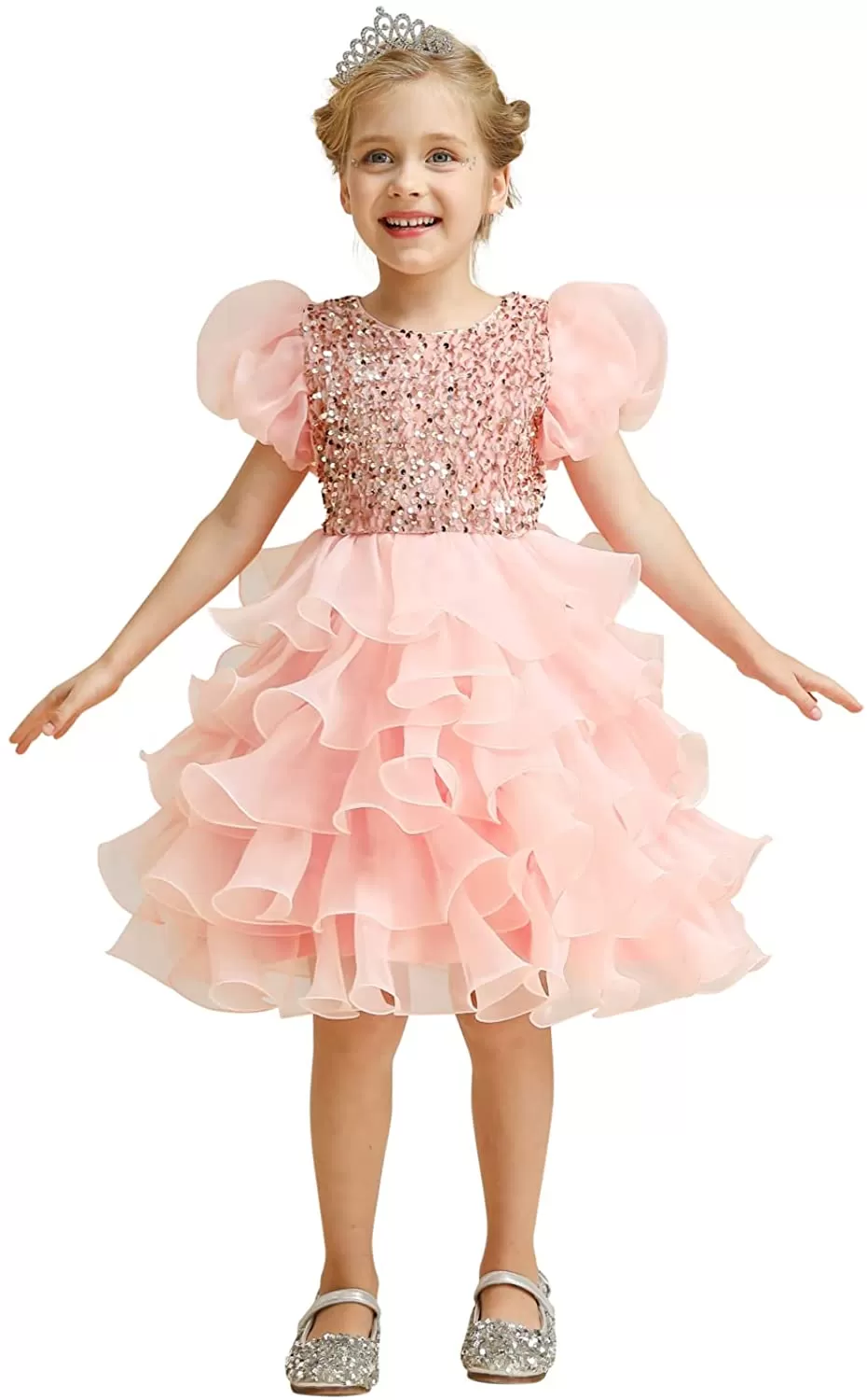 Girl Dress Kids Ruffles Lace Party Wedding Dresses