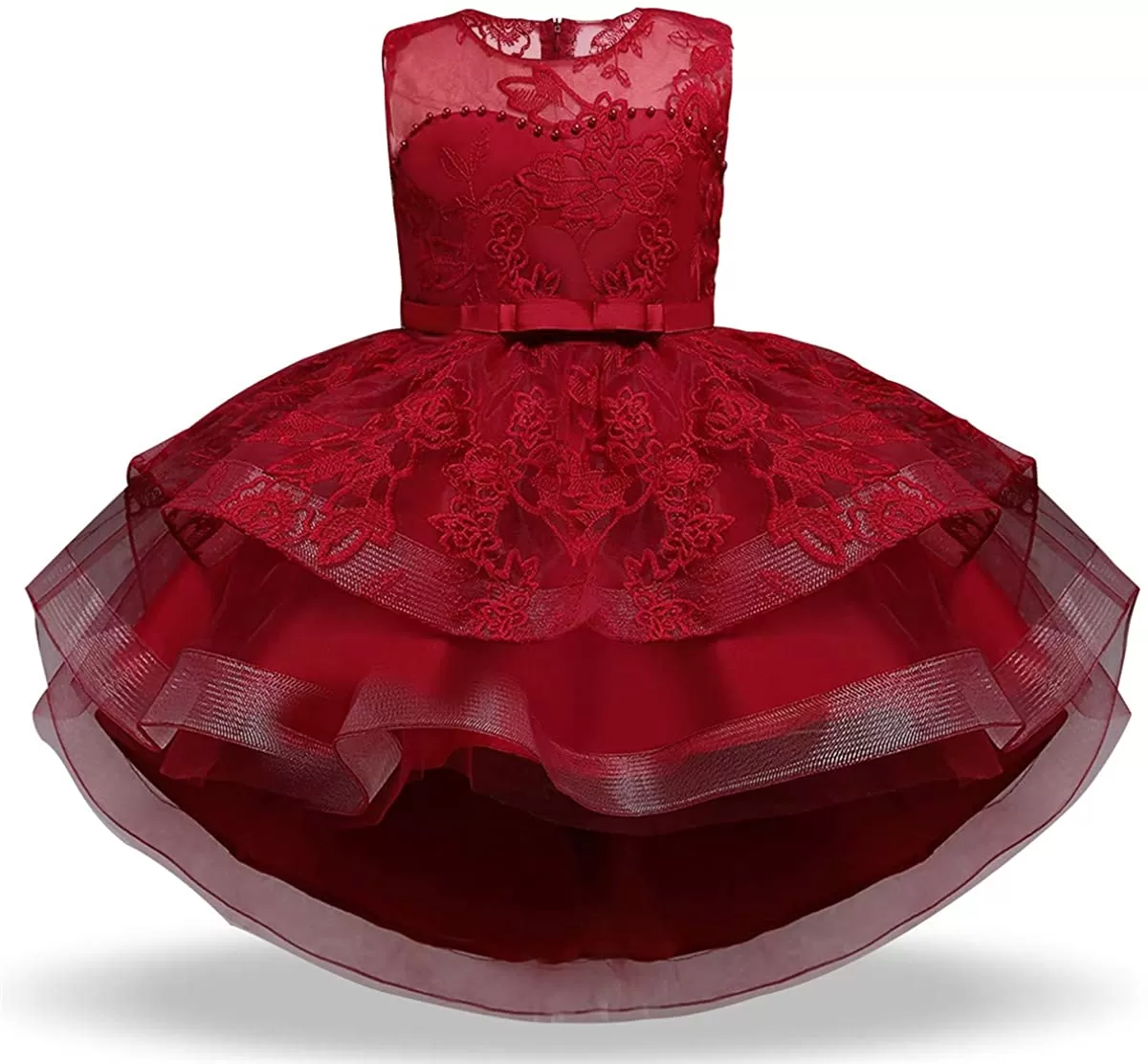 Girl Dress Kids Ruffles Lace Party Wedding Dresses