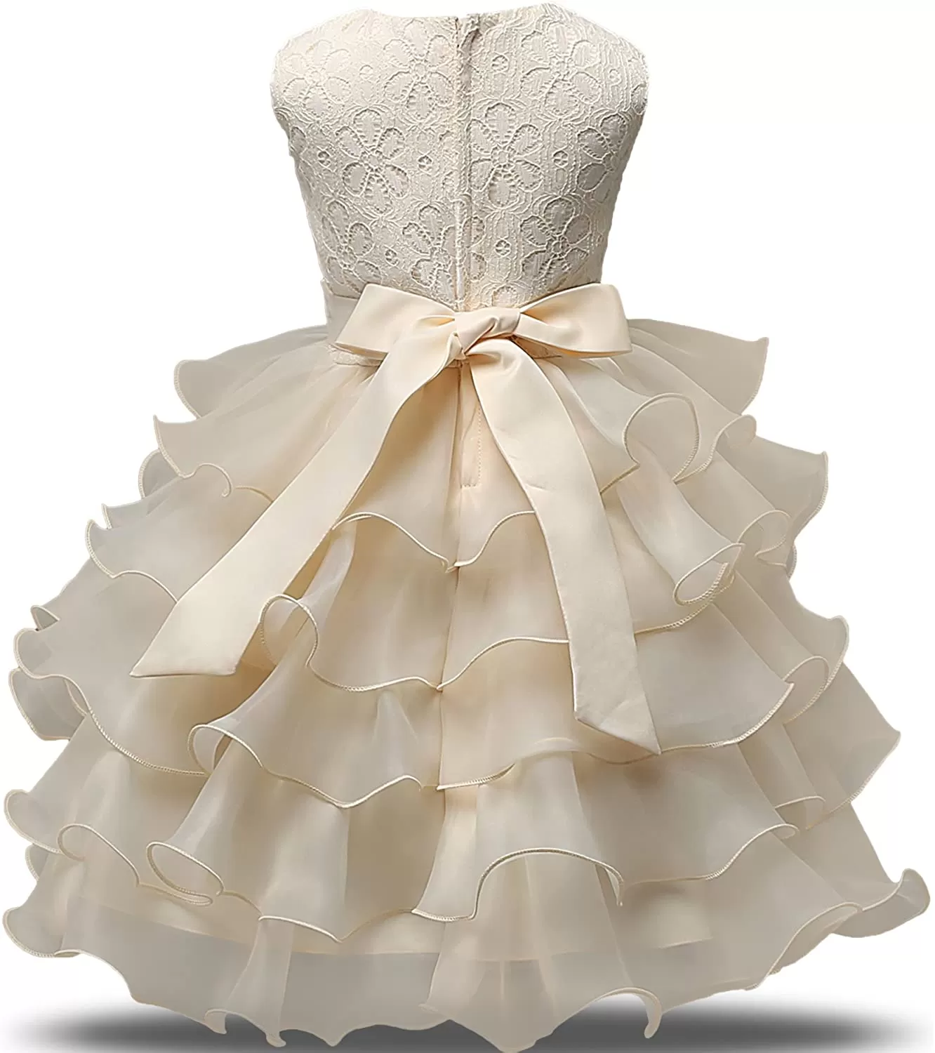 Girl Dress Kids Ruffles Lace Party Wedding Dresses