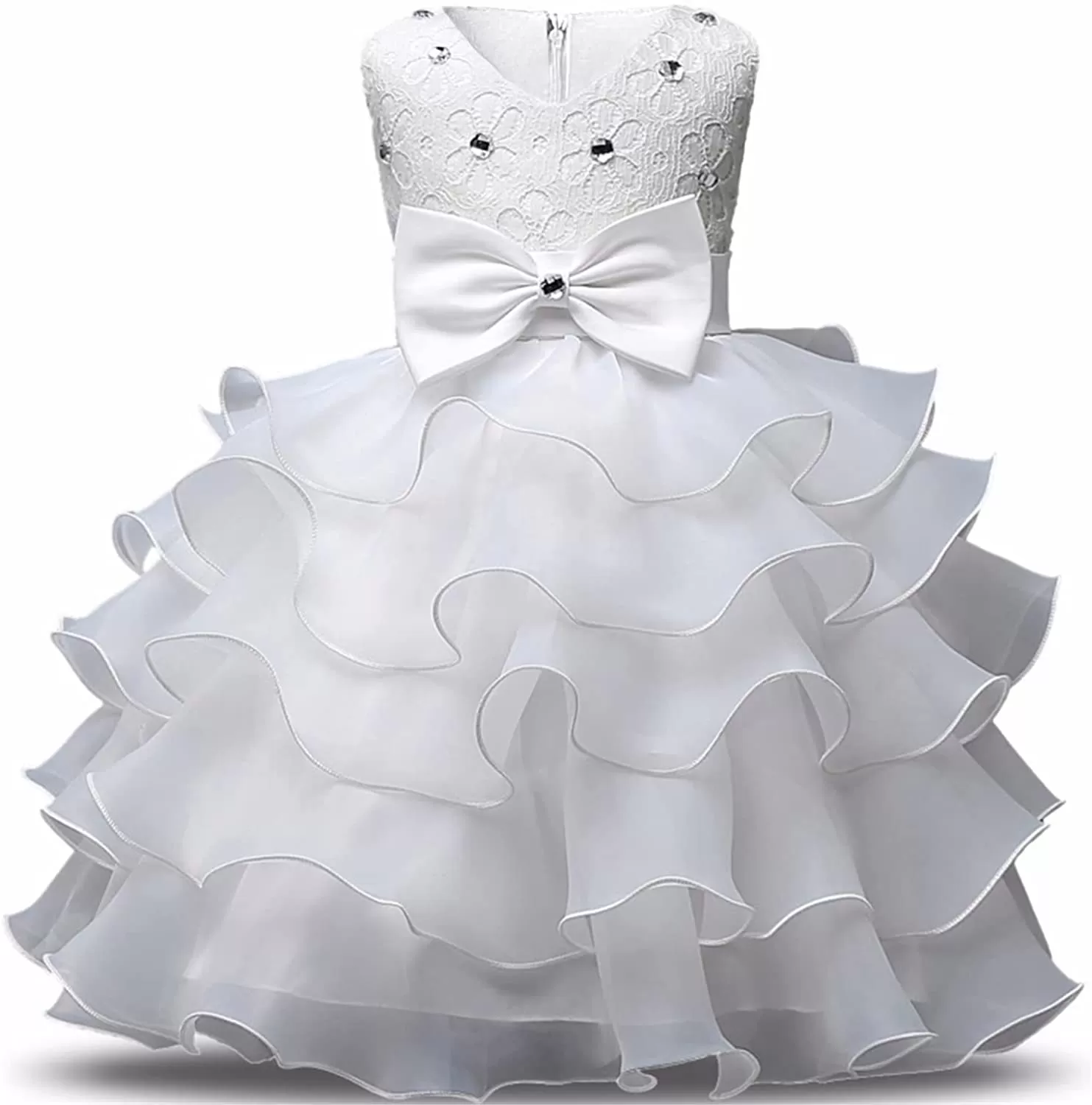 Girl Dress Kids Ruffles Lace Party Wedding Dresses