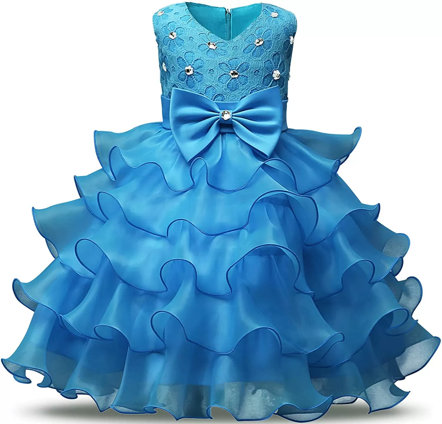 Girl Dress Kids Ruffles Lace Party Wedding Dresses