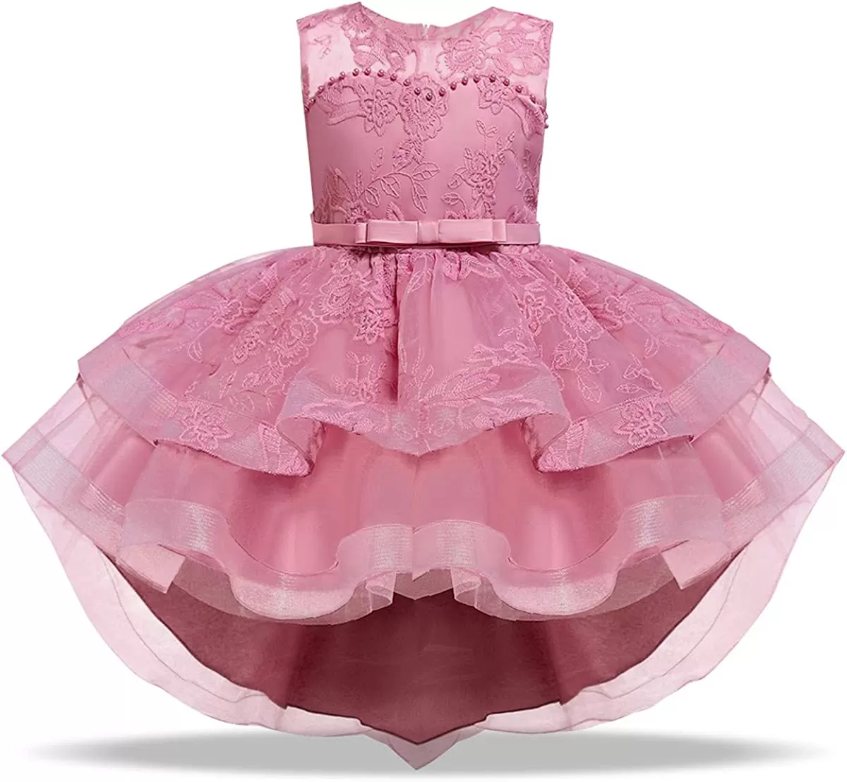 Girl Dress Kids Ruffles Lace Party Wedding Dresses