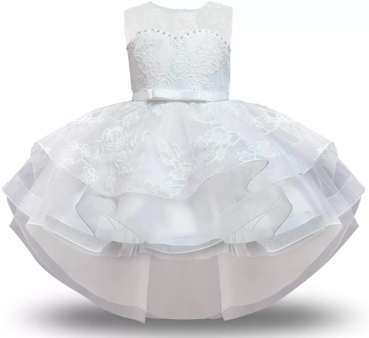 Girl Dress Kids Ruffles Lace Party Wedding Dresses