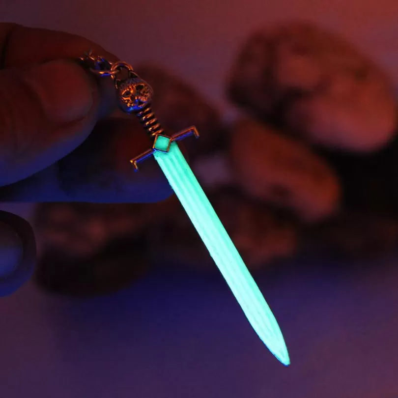 Glow in the Dark Longsword Necklace