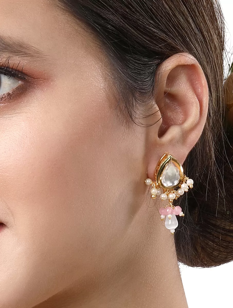 Gold Plated Kundan Earrings