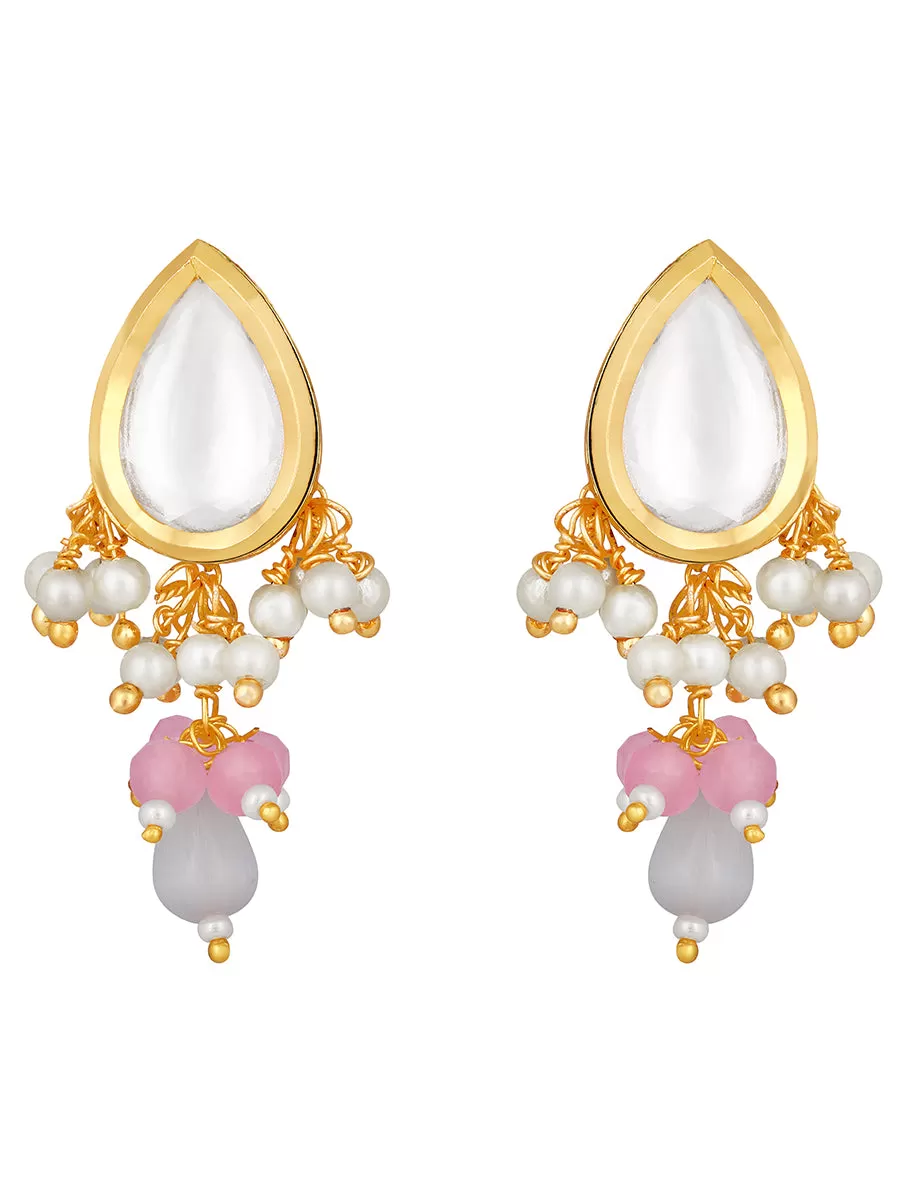 Gold Plated Kundan Earrings