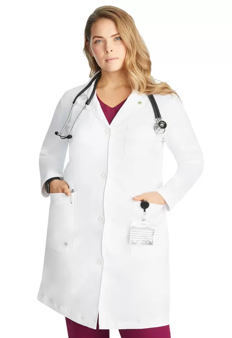 Healing Hands HH White Coat Women's Faye 37.5" Labcoat 5161