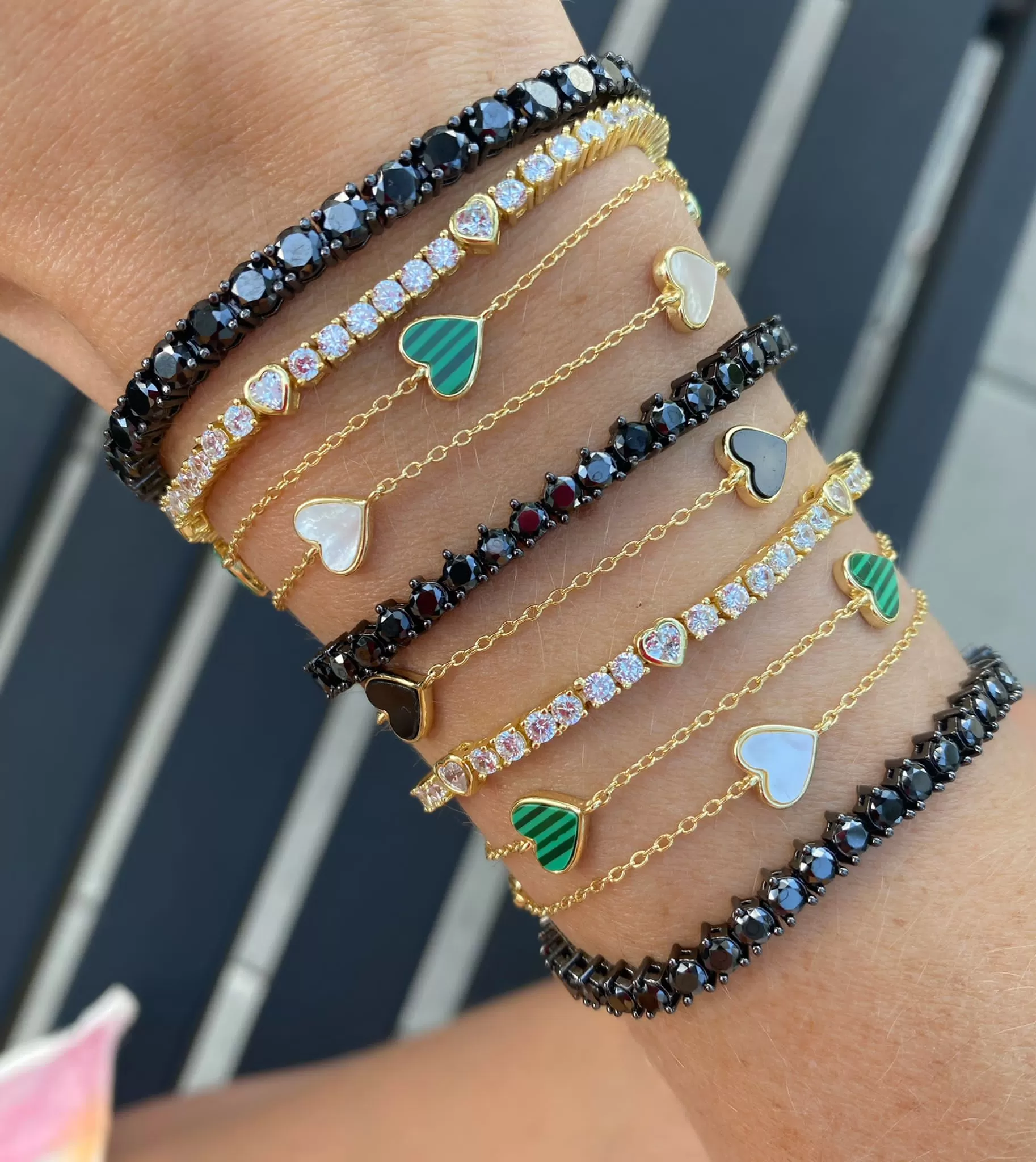 Heart Stone Bracelets