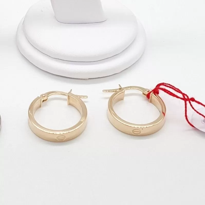 Hoop Earrings 18K Gold