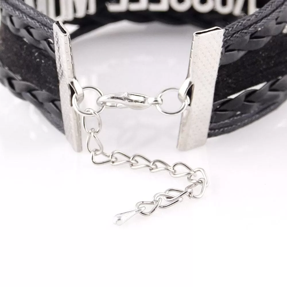 Infinity Love WWJD Heart Charm Bracelet