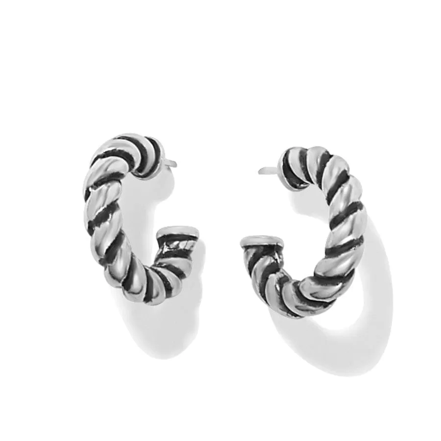 Interlok Twist Small Post Hoop Earrings